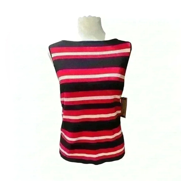 Adrienne Vittadini Striped blouse for Women. - Picture 2 of 4